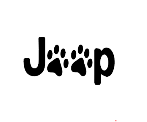 Jeep Paws Vinyl Decal