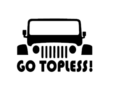 Go Topless Vinyl Decal