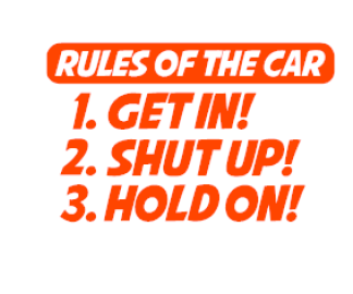 Rules Of The Car Vinyl Decal