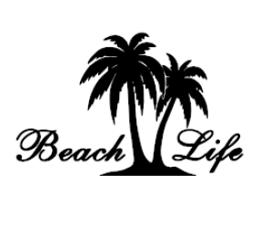 Beach Life Vinyl Decal