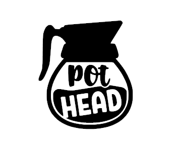 Pot Head Vinyl Decal