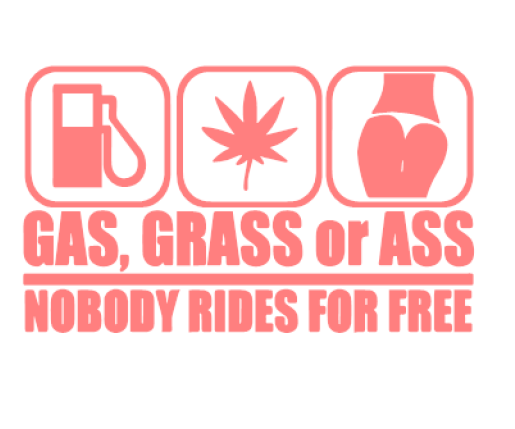 Gas Grass or A** Vinyl Decal