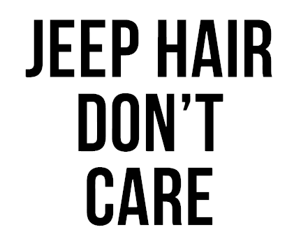 Jeep Hair Vinyl Decal